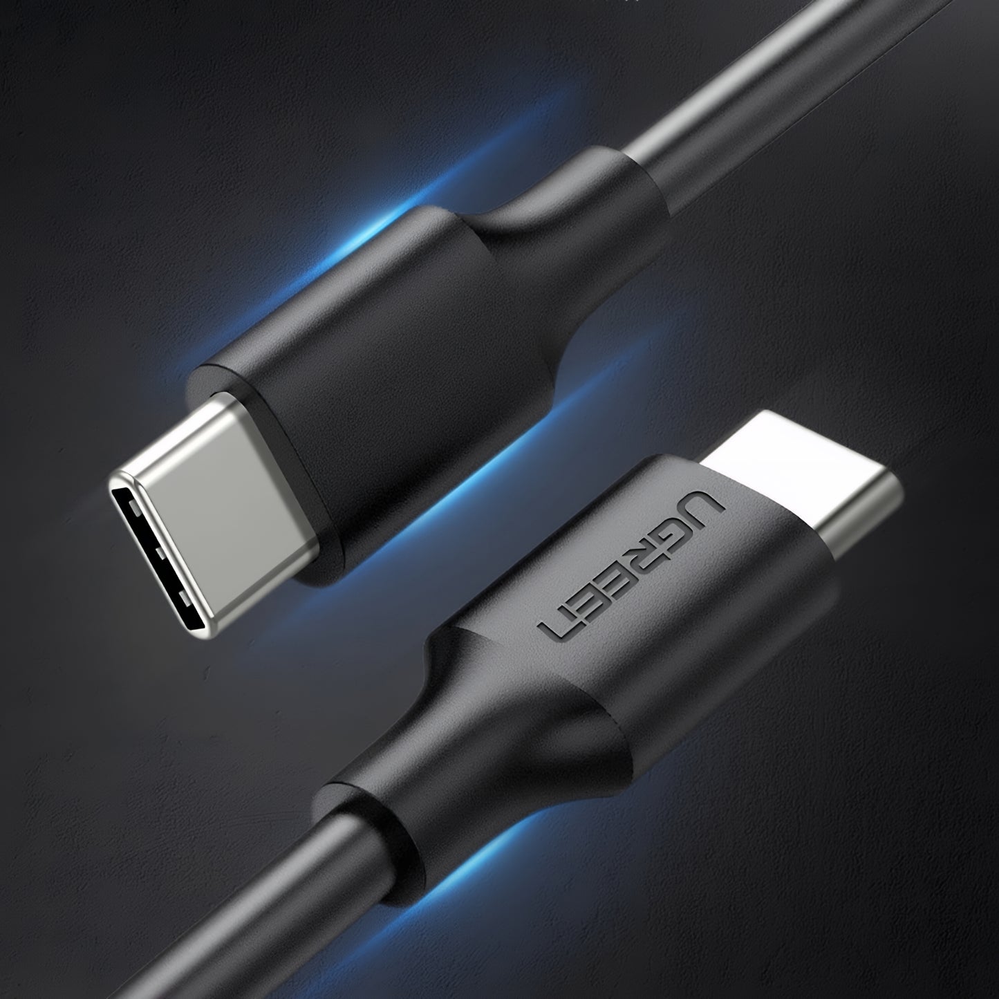 USB-C - USB-C adat- és töltőkábel UGREEN US286, 60W, 3m, Fekete