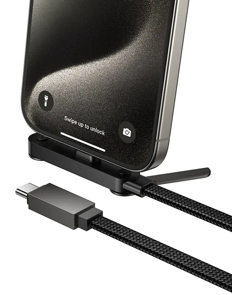 USB-C adat- és töltőkábel - USB-C HOCO U150 Exquisite, 60W, 1,2m, fekete