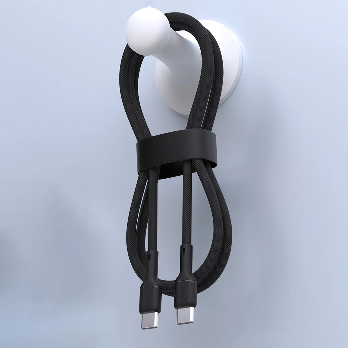 USB-C adat- és töltőkábel - USB-C Dudao L9C Max, 240W, 1,2m, fekete