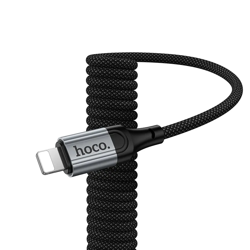 USB-C - Lightning HOCO X121 adat- és töltőkábel, 27W, 1.5m, Fekete