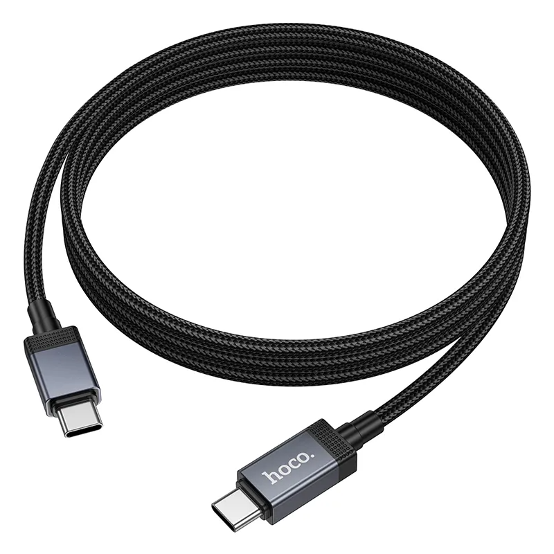 USB-C - USB-C HOCO X118 Display adat- és töltőkábel, 60W, 1m, Fekete
