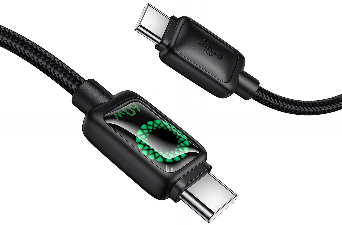 USB-C - USB-C HOCO U146 adat- és töltőkábel, 60W, 1.2m, Fekete