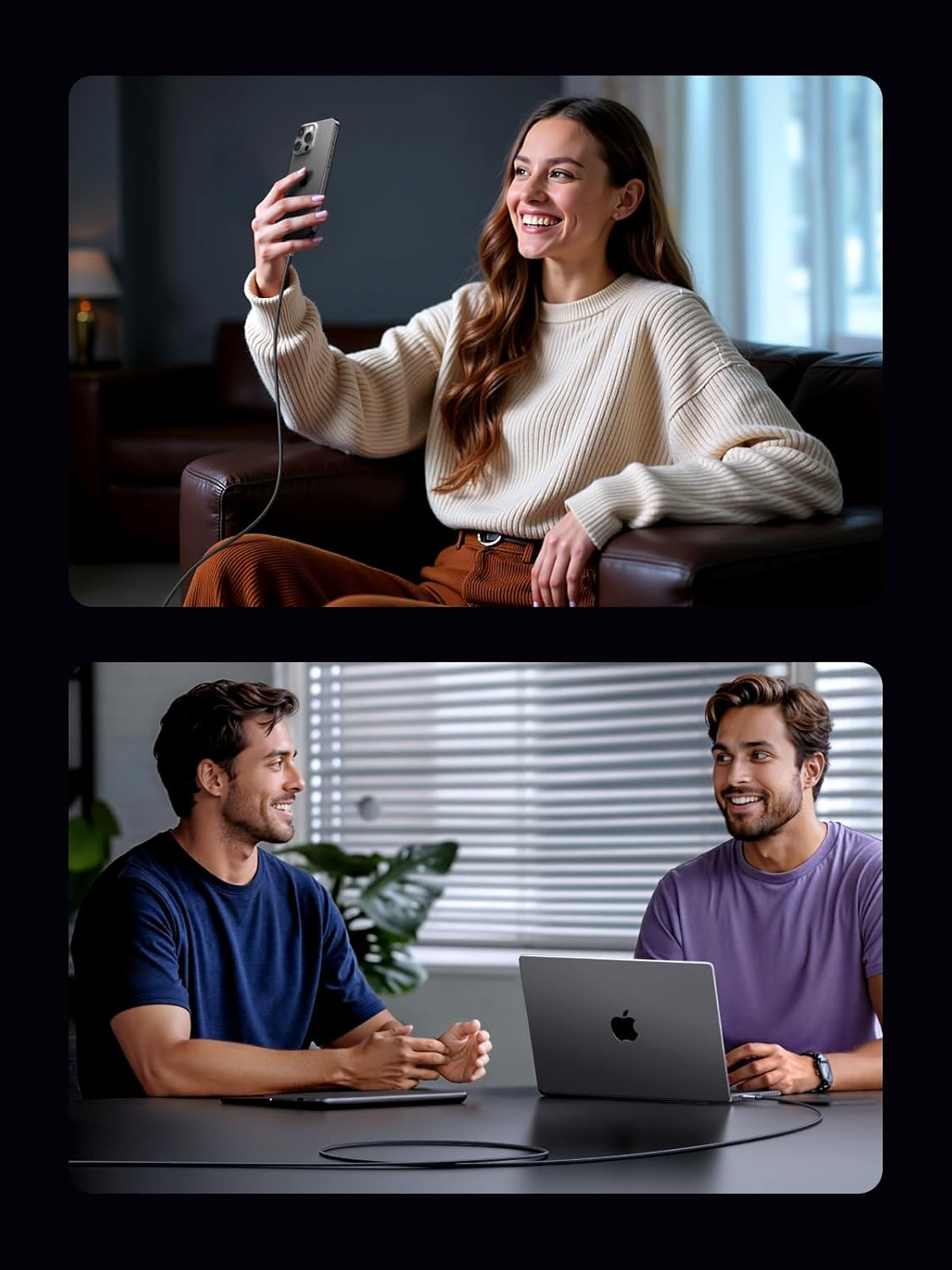 USB-C - USB-C UGREEN L524 adat- és töltőkábel, 60W, 2m, szürke