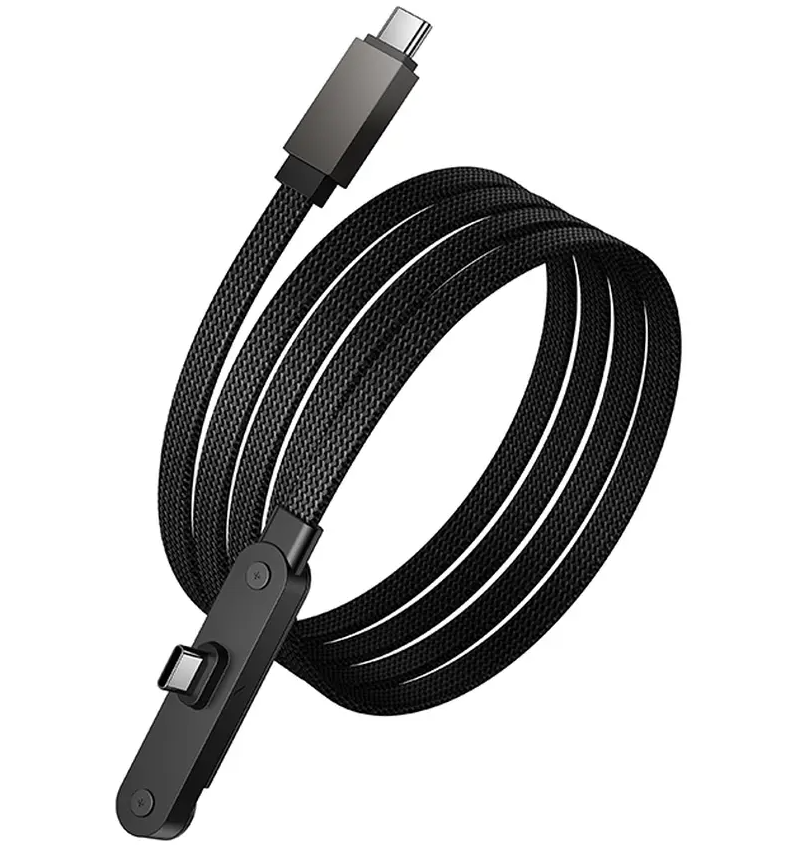 USB-C adat- és töltőkábel - USB-C HOCO U150 Exquisite, 60W, 1,2m, fekete