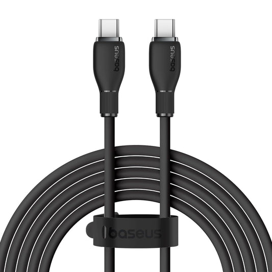 USB-C - USB-C Baseus Pudding adat- és töltőkábel, 100W, 2m, Fekete P10355702111-01