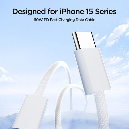 USB-C adat- és töltőkábel - USB-C Joyroom S-A45, 60W, 1m, fehér