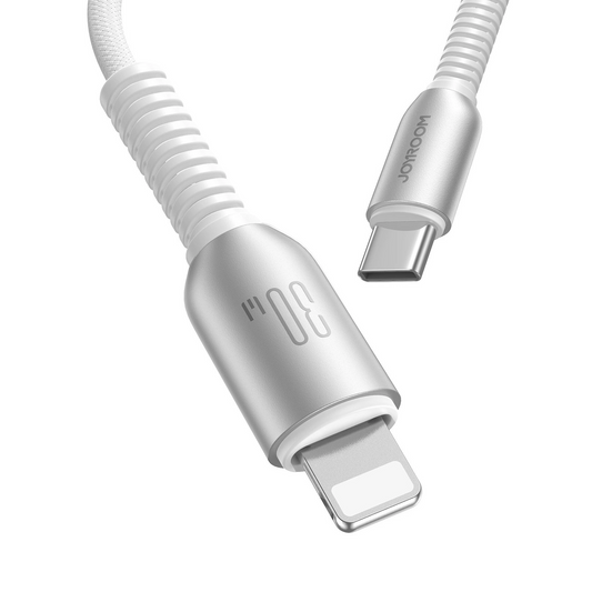 USB-C - Lightning Joyroom S-A51 adat- és töltőkábel, 30W, 1.2m, szürke