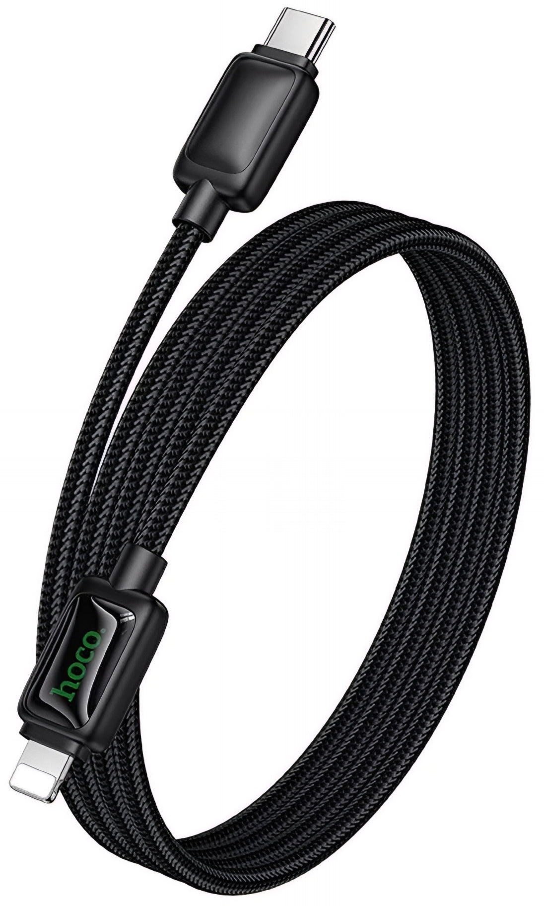 USB-C - Lightning HOCO U146 adat- és töltőkábel, 30W, 1.2m, Fekete