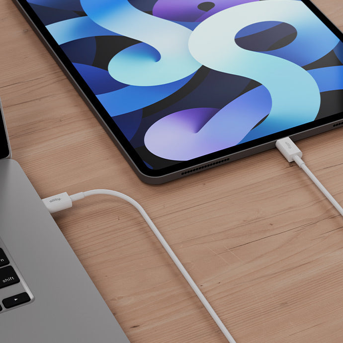 USB-C - USB-C adat- és töltőkábel Allity. AUC-03, 100W, 1m, Fehér