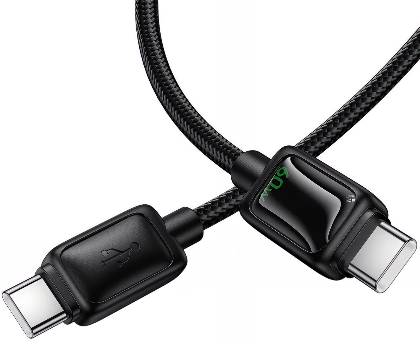 USB-C - USB-C HOCO U146 adat- és töltőkábel, 60W, 1.2m, Fekete