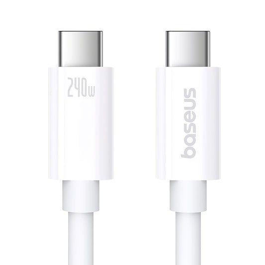 USB-C adat- és töltőkábel - USB-C Baseus Superior Series 2, 240W, 1m, fehér P10365200211-02