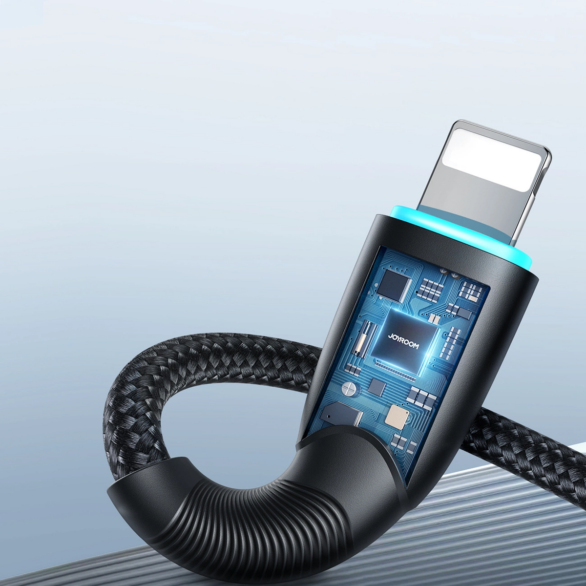 Joyroom S-A32 USB-A–Lightning adat- és töltőkábel, 18 W, 1 m, fekete