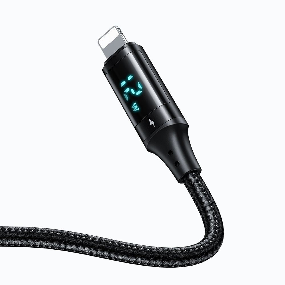 USB-A - Lightning McDodo CA-1060 Display adat- és töltőkábel, 12W, 1.2m, Fekete