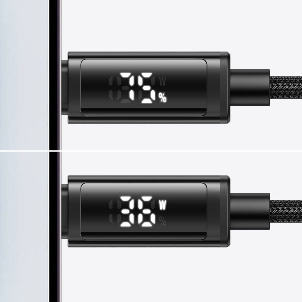 USB-A - Lightning McDodo CA-7970 Display adat- és töltőkábel, 18W, 1.2m, Fekete