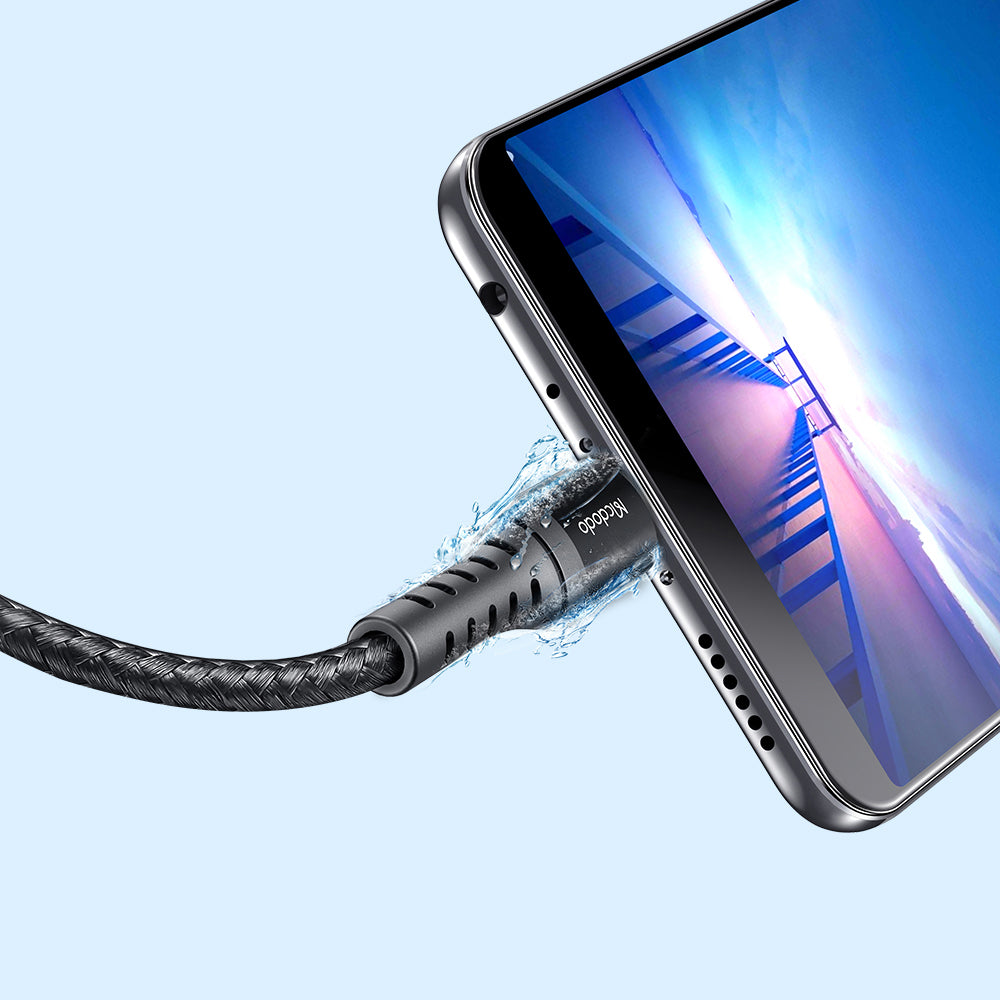 USB-A - microUSB McDodo CA-2281 adat- és töltőkábel, 18W, 1m, Fekete