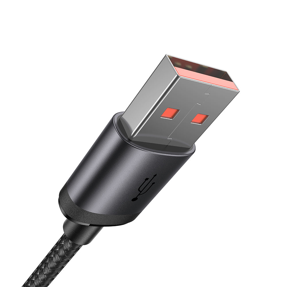 USB-A - microUSB McDodo CA-3990 adat- és töltőkábel, 18W, 1m, Fekete
