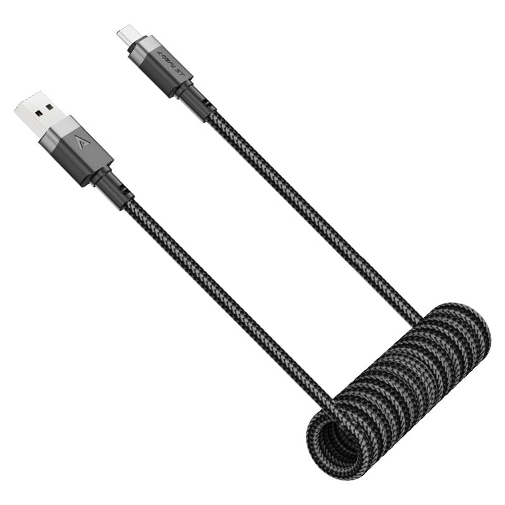 USB-A - USB-C Acefast C14-04 adat- és töltőkábel, 18W, 1,2m, Fekete