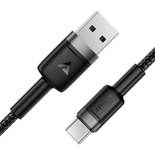 Adat- és Töltőkábel USB-A - USB-C Acefast C22-04, 18W, 1.2m, Fekete