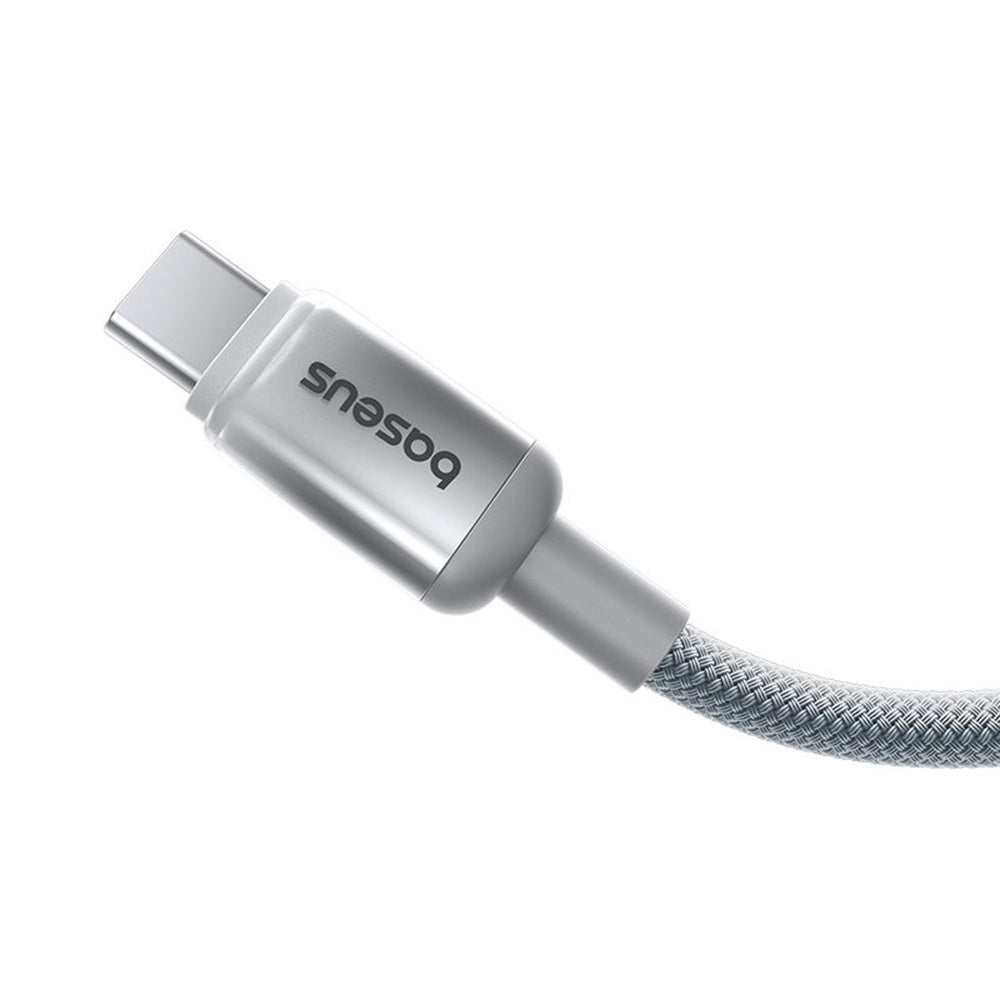 USB-A - USB-C Baseus Discolor adat- és töltőkábel, 100W, 1m, ezüst E0420803