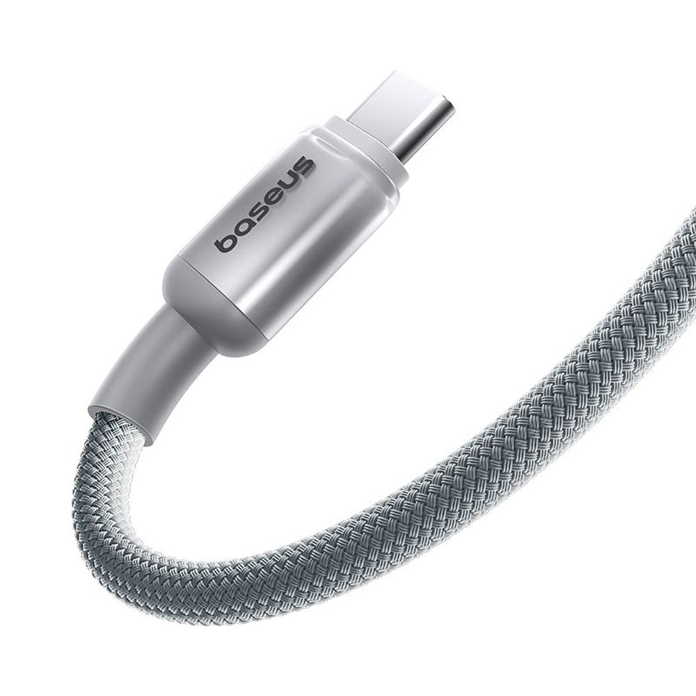 USB-A - USB-C Baseus Discolor adat- és töltőkábel, 100W, 1m, ezüst E0420803