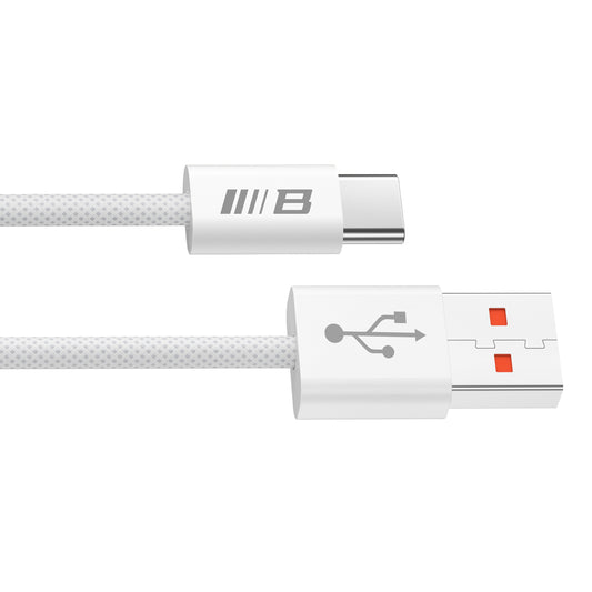 USB-A - USB-C Blueo adat- és töltőkábel, 18W, 1,5m, Fehér