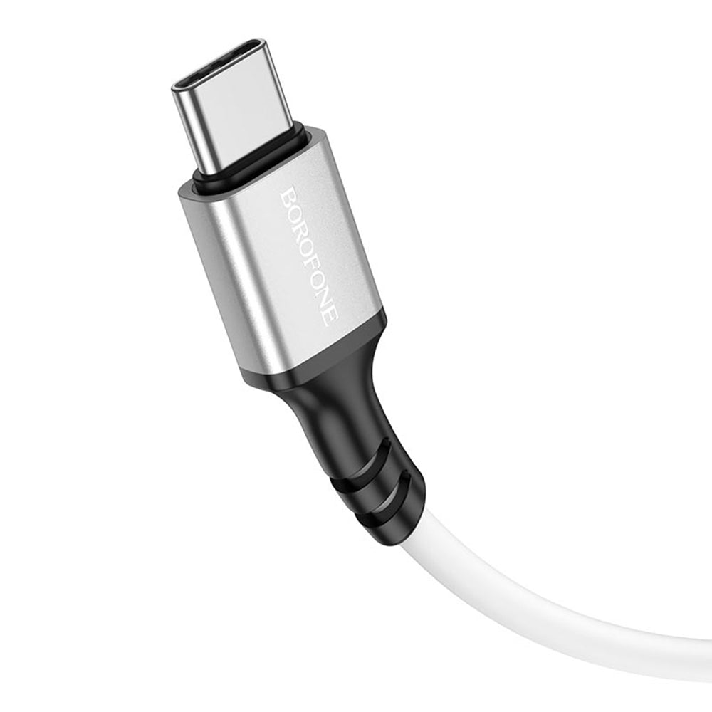 USB-A - USB-C Borofone BX83 adat- és töltőkábel, 18W, 1m, Fekete