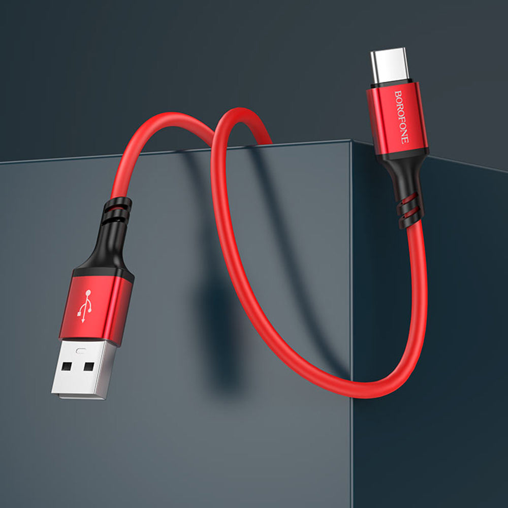 USB-A - USB-C Borofone BX83 adat- és töltőkábel, 18W, 1m, Fekete