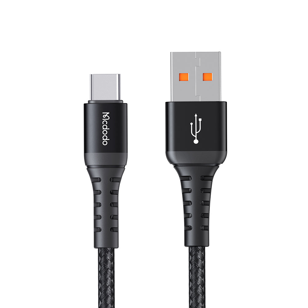 USB-A - USB-C McDodo CA-2271 adat- és töltőkábel, 18W, 1m, Fekete