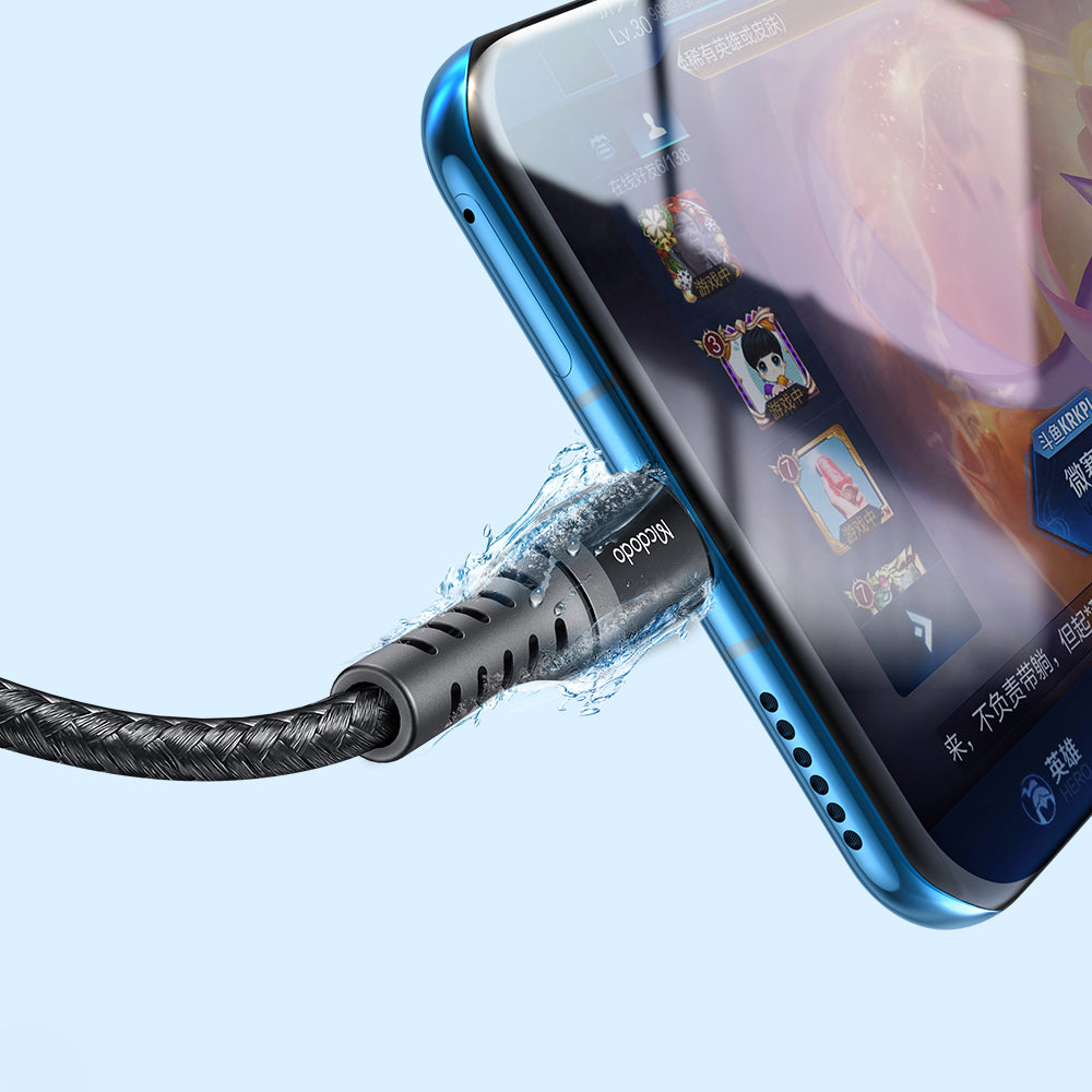 USB-A - USB-C McDodo CA-2271 adat- és töltőkábel, 18W, 1m, Fekete