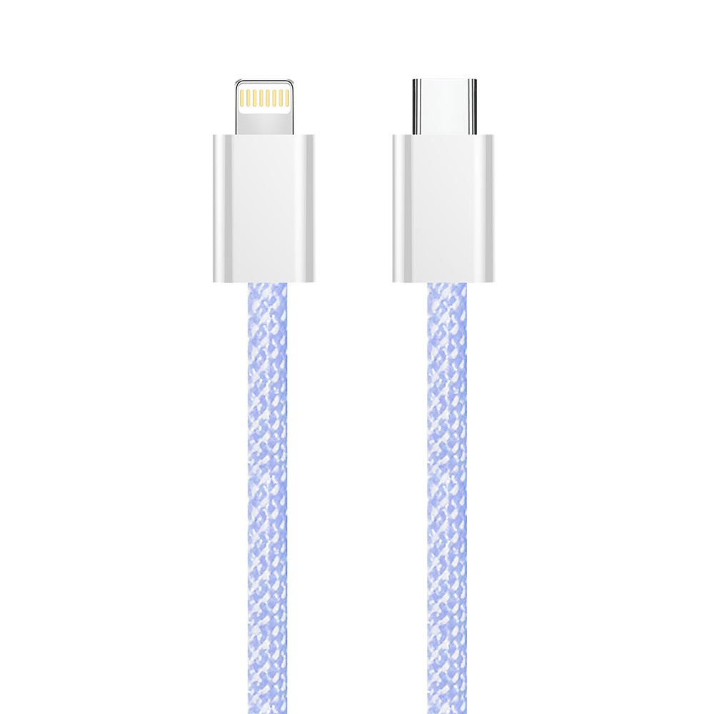 USB-C - Lightning adat- és töltőkábel ColorWay CW-CBPDCL061, 27W, 1m, Lila