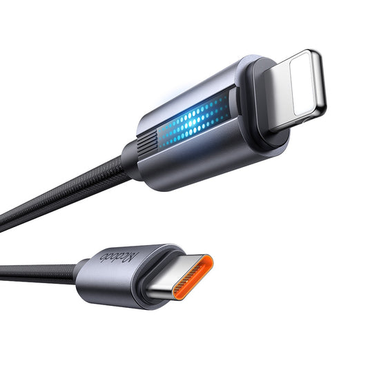 USB-C - Lightning McDodo CA-5710 adat- és töltőkábel, 36W, 1.2m, Fekete