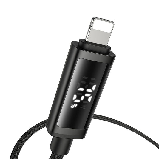 USB-C - Lightning McDodo CA-7990 Display adat- és töltőkábel, 36W, 1.2m, Fekete