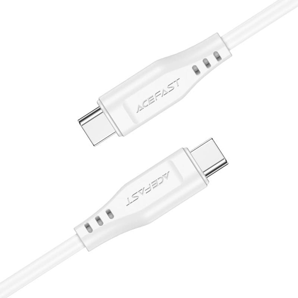 USB-C - USB-C Acefast C3-03 adat- és töltőkábel, 60W, 1.2m, fehér
