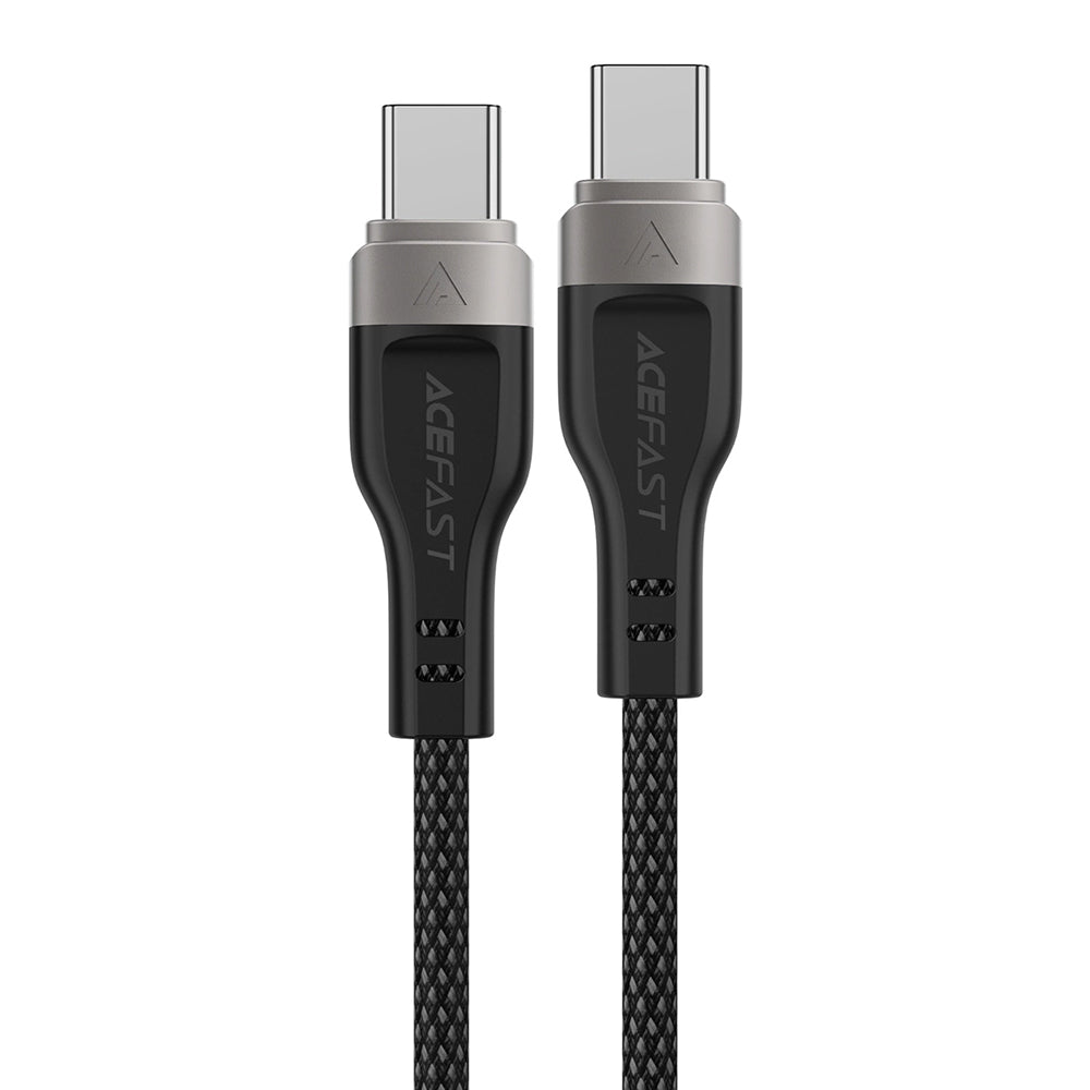 USB-C - USB-C Acefast C11-03 adat- és töltőkábel, 60W, 1.2m, Fekete