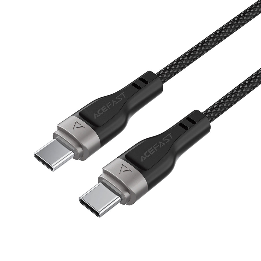 USB-C - USB-C Acefast C11-03 adat- és töltőkábel, 60W, 1.2m, Fekete