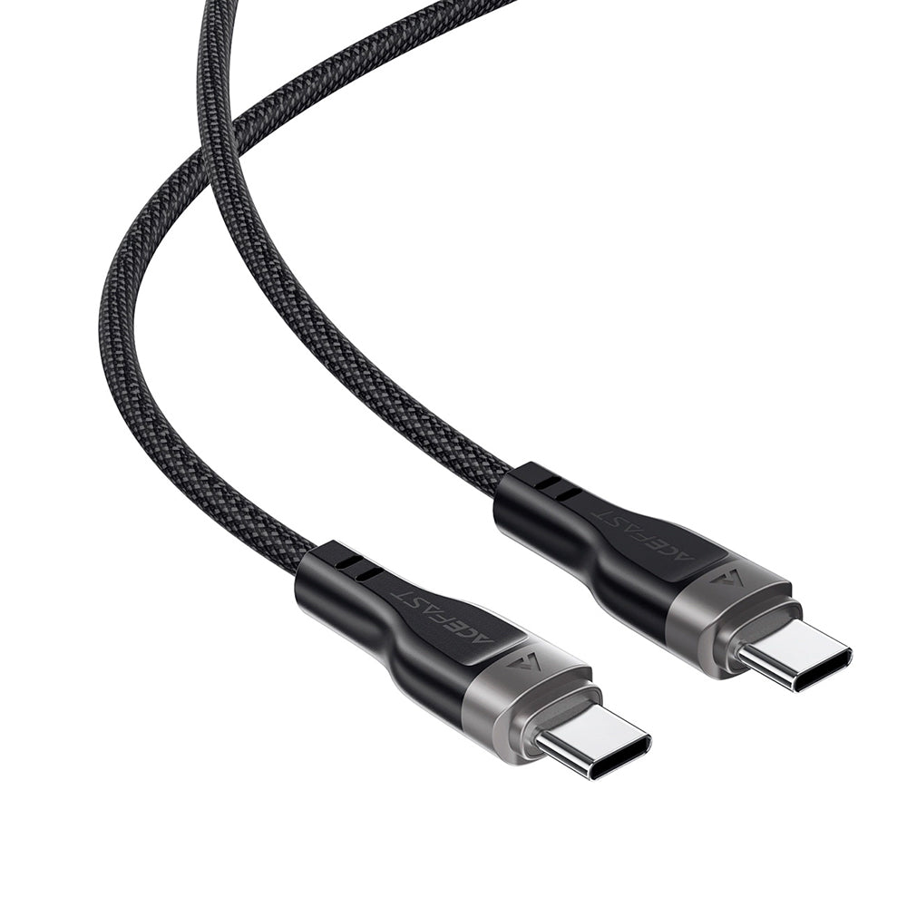 USB-C - USB-C Acefast C11-03 adat- és töltőkábel, 60W, 1.2m, Fekete