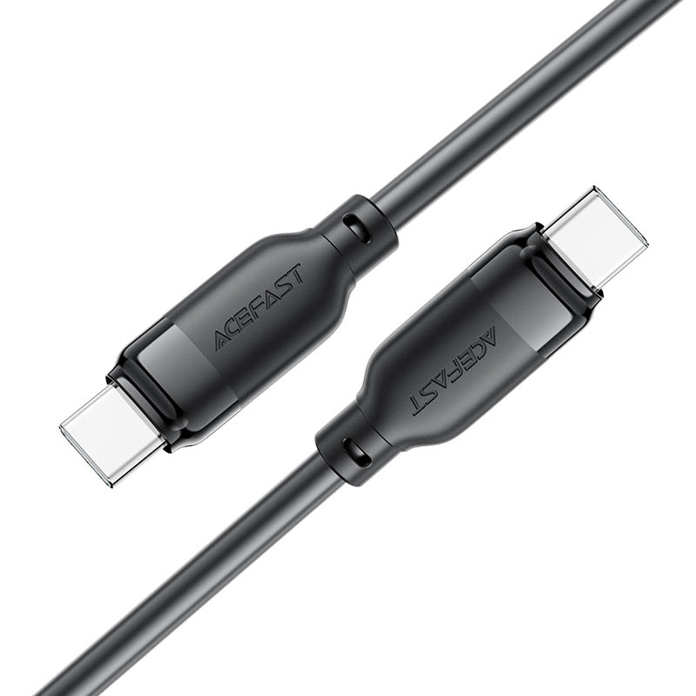 USB-C - USB-C Acefast C16-03 adat- és töltőkábel, 60W, 1.2m, Fekete