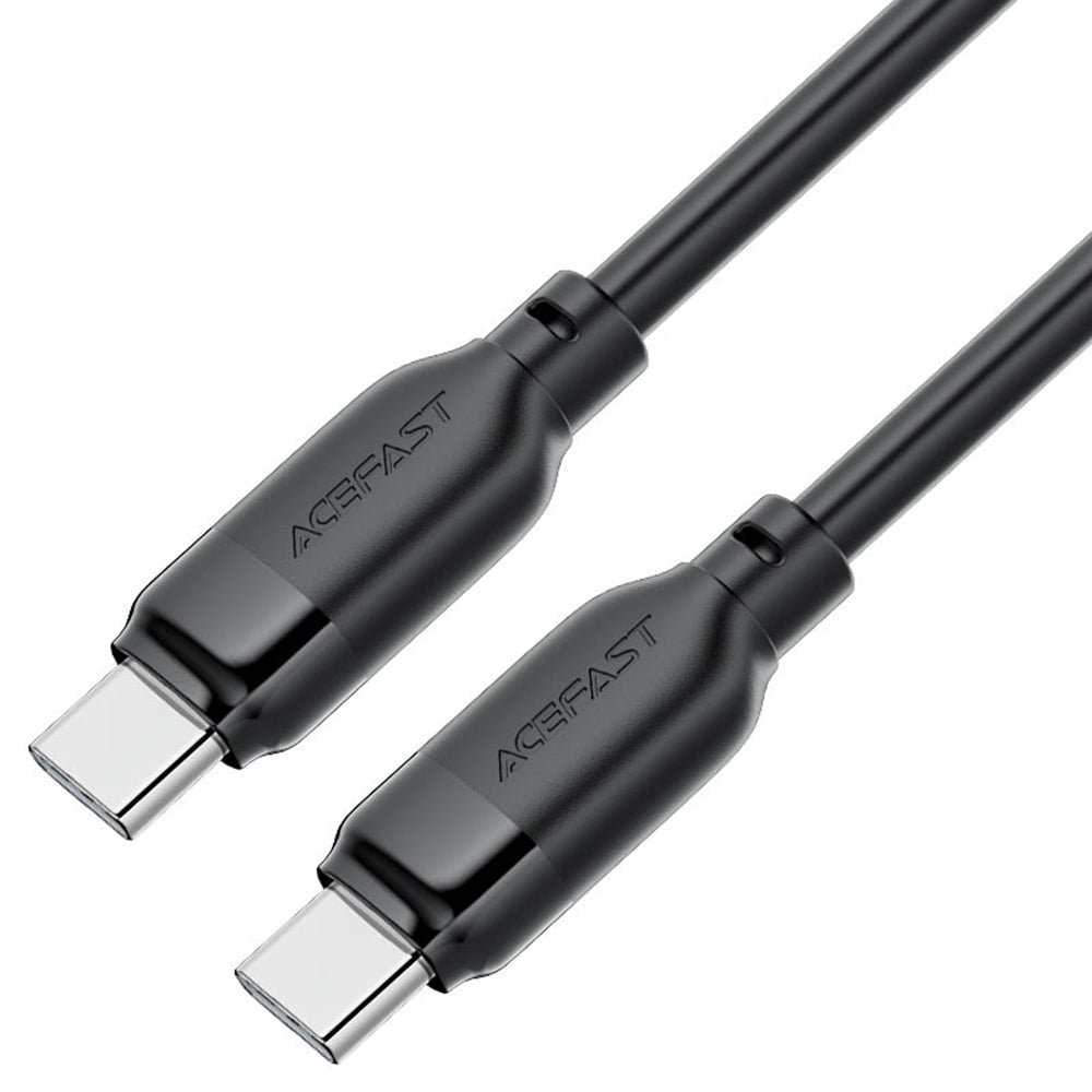 USB-C - USB-C Acefast C16-03 adat- és töltőkábel, 60W, 1.2m, Fekete