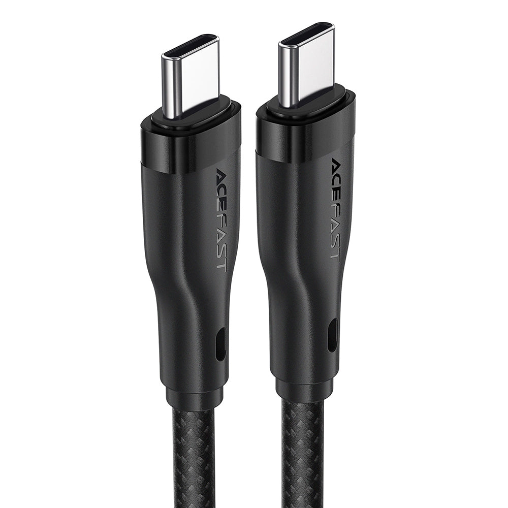USB-C - USB-C Acefast C8-03 adat- és töltőkábel, 60W, 1.2m, Fekete