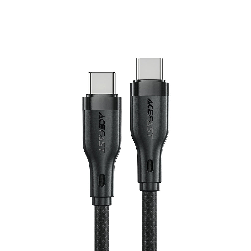 USB-C - USB-C Acefast C8-03 adat- és töltőkábel, 60W, 1.2m, Fekete