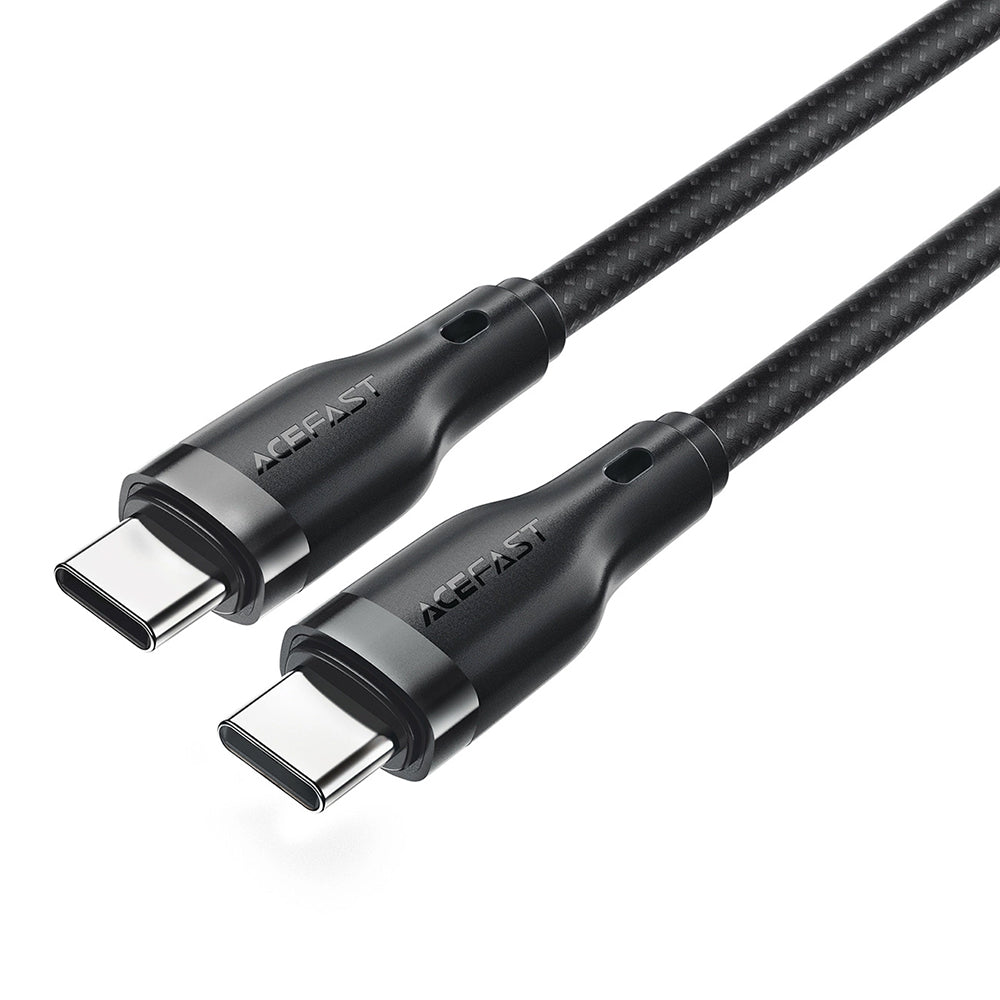 USB-C - USB-C Acefast C8-03 adat- és töltőkábel, 60W, 1.2m, Fekete