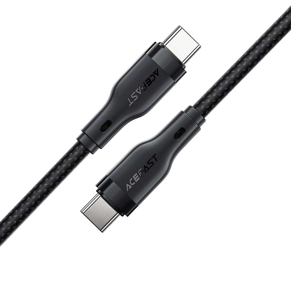 USB-C - USB-C Acefast C8-03 adat- és töltőkábel, 60W, 1.2m, Fekete