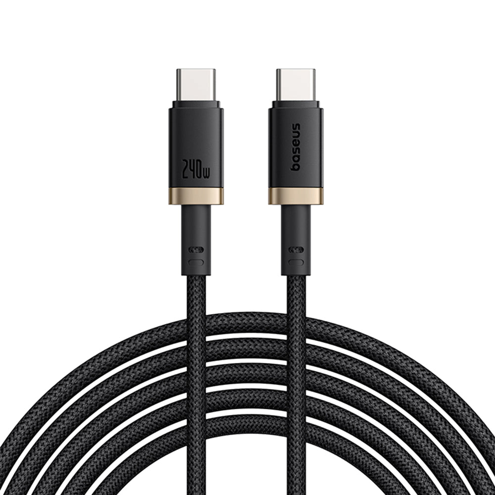 USB-C - USB-C Baseus Dura adat- és töltőkábel, 240W, 1m, Arany Fekete P10377803U03-00