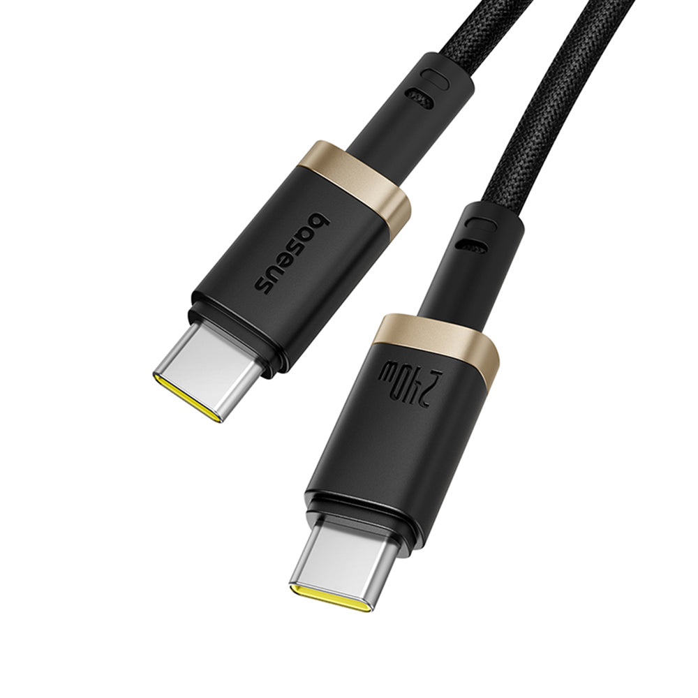 USB-C - USB-C Baseus Dura adat- és töltőkábel, 240W, 1m, Arany Fekete P10377803U03-00