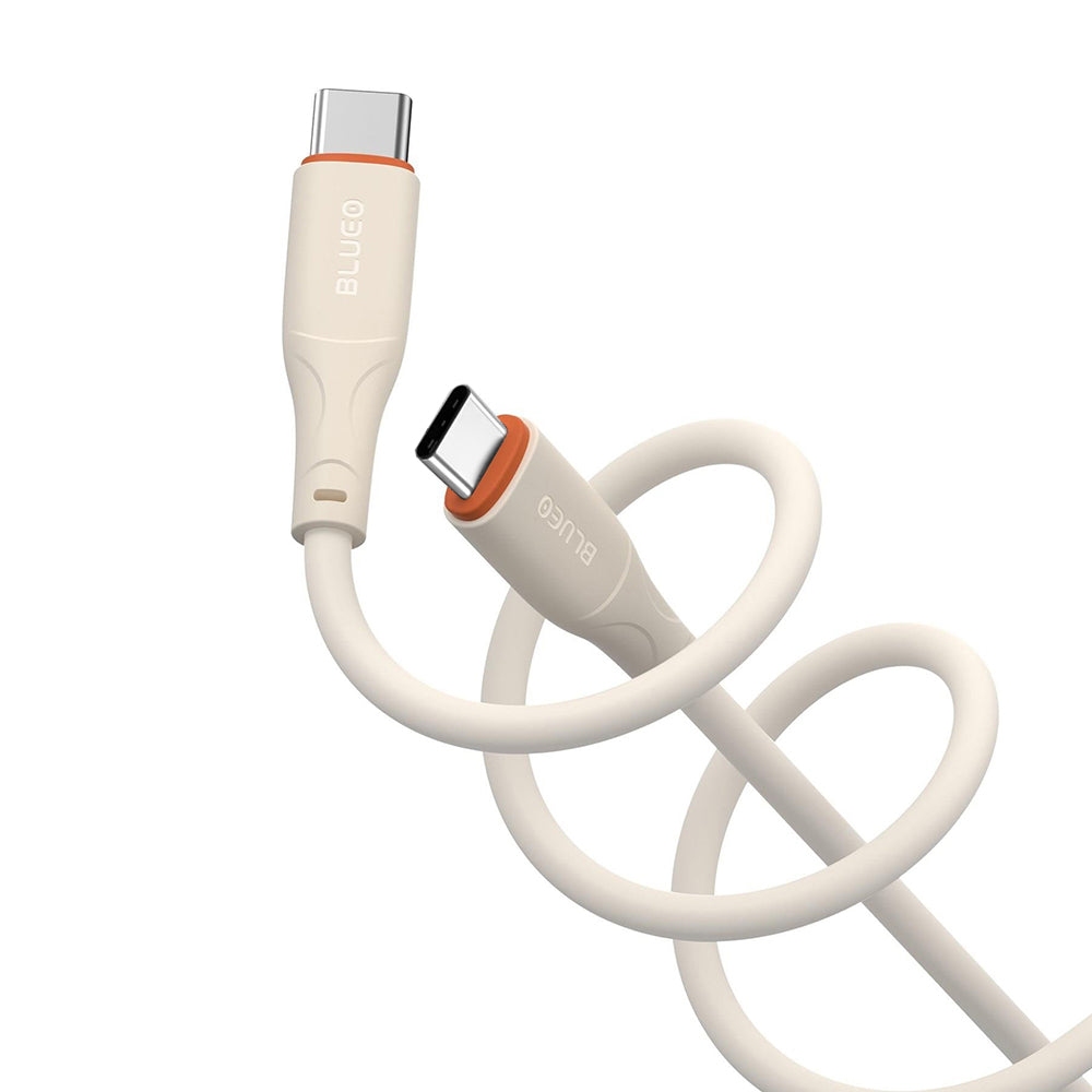 USB-C - USB-C Blueo Ape Legend adat- és töltőkábel, 100W, 1.5m, Narancssárga