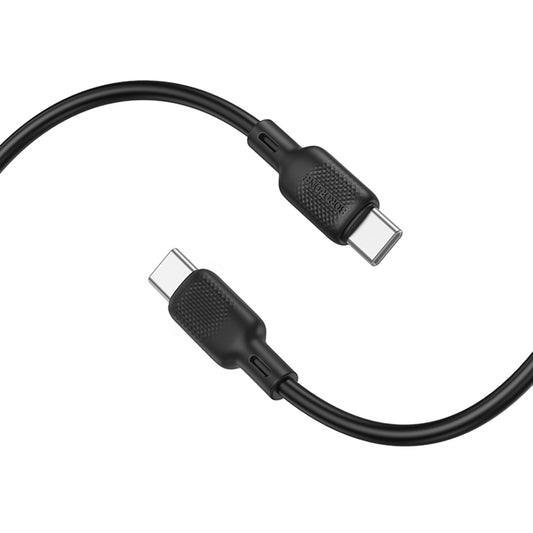 USB-C adat- és töltőkábel - USB-C Borofone BX113 Lenny, 60W, 2m, Fekete