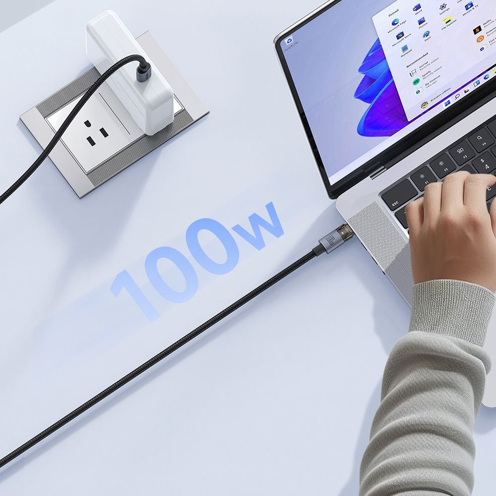 USB-C - USB-C McDodo CA-5580 adat- és töltőkábel, 100W, 1.2m, Fekete