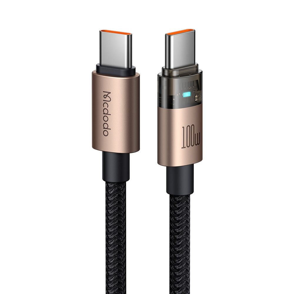 USB-C adat- és töltőkábel - USB-C McDodo CA-5581, 100W, 1,2m, Arany