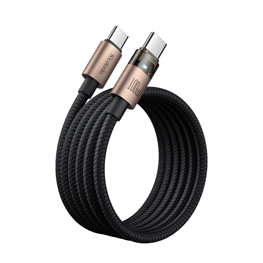 USB-C adat- és töltőkábel - USB-C McDodo CA-5581, 100W, 1,2m, Arany