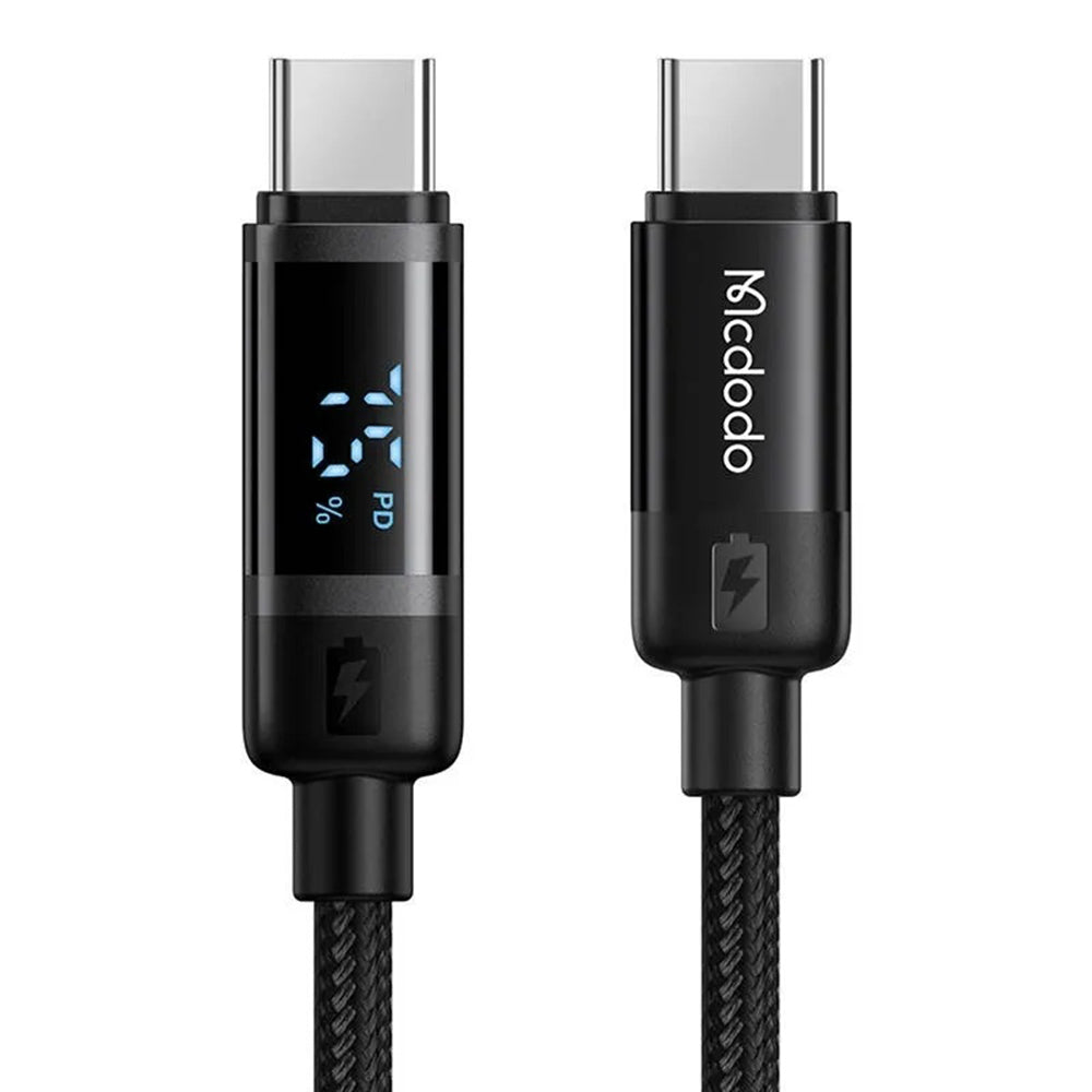 USB-C - USB-C McDodo CA-5780 Bat Display adat- és töltőkábel, 60W, 1.2m, Fekete